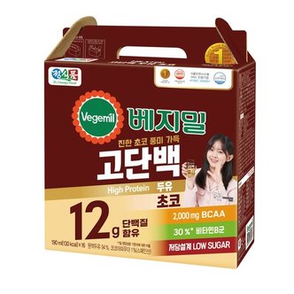  베지밀 고단백 두유 초코 190ml*16입