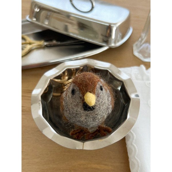 네팔 양모 참새 키링 (NEPAL WOOL SPARROW KEYRING)