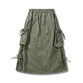JQ2SKF024 카키 여성전용 스트링 롱스커트_SC