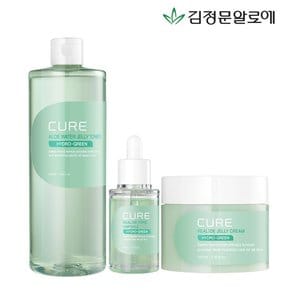 큐어 수분젤리 3종 세트 (젤리토너+포어앰플+젤리크림)