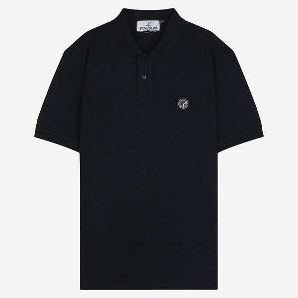 [시흥점] 6S 2200008 S0017 V0020 컴퍼스 로고 반팔 레귤러핏 PK 셔츠 네이비