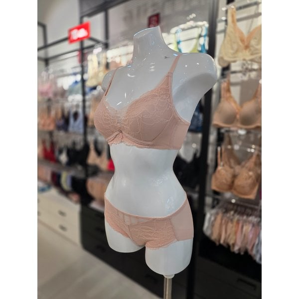 [시흥점] S 비너스 ) 24aw 풀커버리지 브라, 헴팬티 세트[VBR0991/VPT0991H-SK]