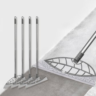 할인바이할인 [2+2] 싹쓰리비 먼지 물기제거 다되는 청소 실리콘 빗자루 (총 4개입)
