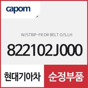 프론트 도어 벨트 아웃사이드 웨더스트립 (고무몰딩),운전석쪽 (822102J000) 모하비