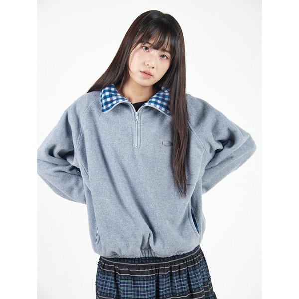 Double Fleece Anorak (Blue Gray)