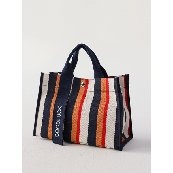 굿럭 스트라이프 토트and숄더-bag