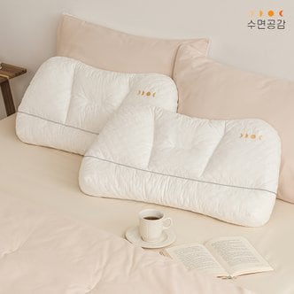 수면공감 [베개커버증정]라운드형 우유베개 메모리폼 기능성 경추 베개