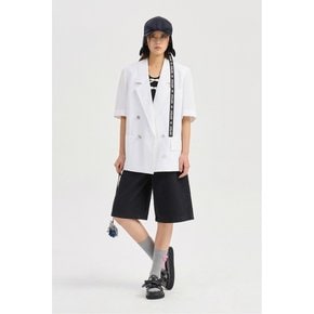 Short Sleeve Linen Jacket (white) LFJAM26425WHX