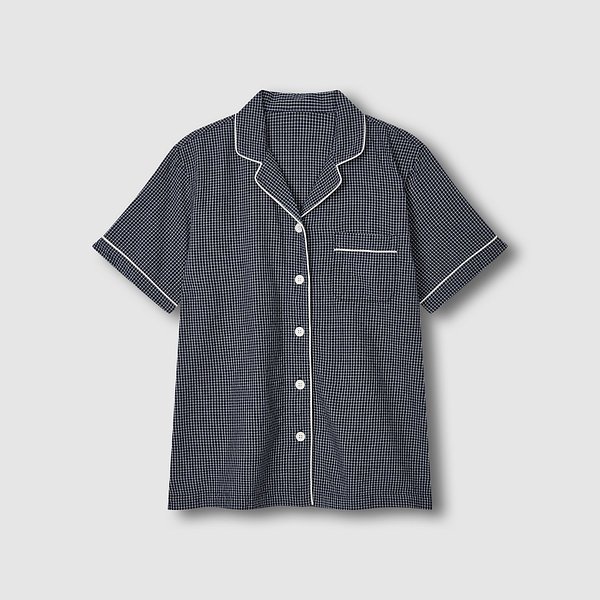 여 코튼 레이온 시어서커 7부 파자마 세트 J216201043057