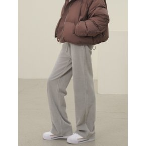 Velour Bending Semi Wide Pants _L.Grey