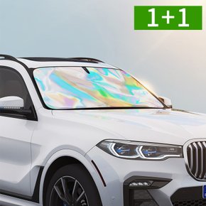 1+1 차량용 햇빛가리개 자동차 앞유리 커튼 썬바이저