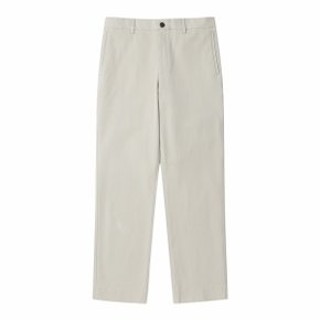 Beige Slim Fit Cotton Pants_CWPAW24731BEX