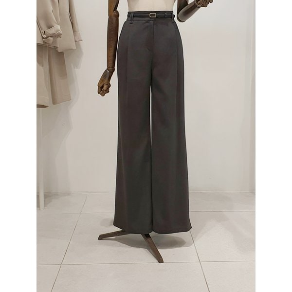 [파주점] 쥬크 주크 뒷밴딩 벨티드 세미와이드 팬츠​ V262MSA958