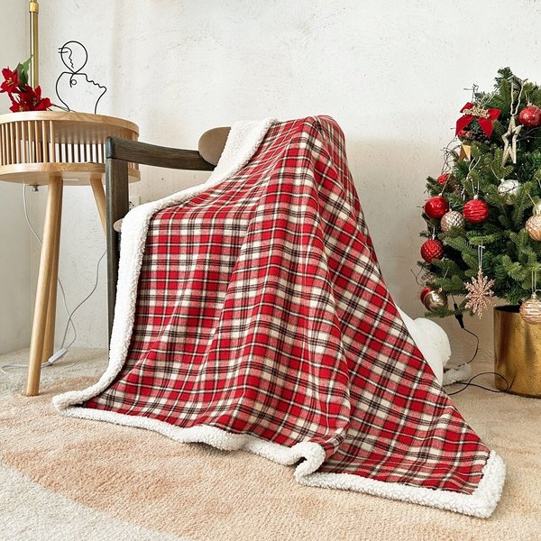 리버블 러브메리 양털 극세사 담요 대형 120x150