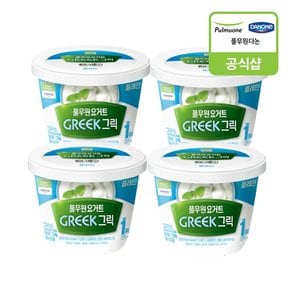 [풀무원 다논] 그릭 빅팟 플레인 (400g)X4개