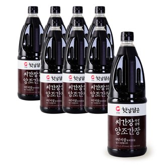  청정원 햇살담은 씨간장 숙성 양조간장 1.7L x8개