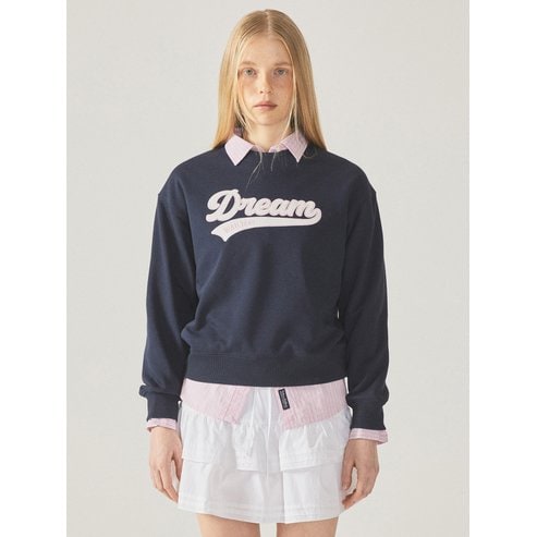 후아유 Lettering Patch Sweatshirt WHMWF2222F
