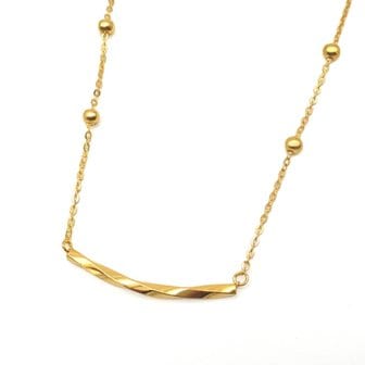 골드리카(Gold Rica) [골드리카]순금 플로우 볼체인 목걸이 3.75g+18K잠금