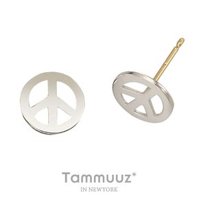 14K 평화-G3019E-화이트골드-귀걸이-선물추천