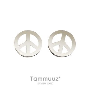 14K 평화-G3019E-화이트골드-귀걸이-선물추천