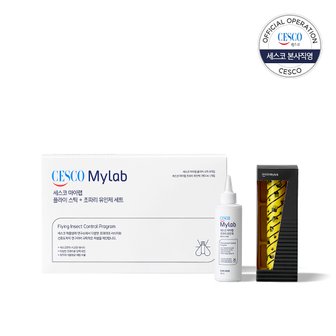 세스코 마이랩 플라이스틱 4개입+유인제 190 ml 1개입 세트