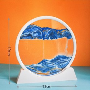 모래멍 샌드아트 원형 모래시계 인테리어 탁상 타이머