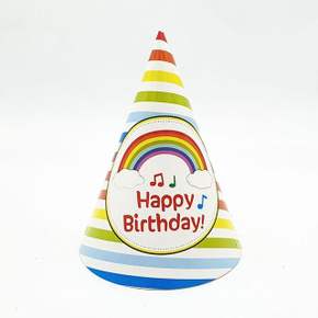 생일 꼬깔모자 파티 무지개 고깔모자
