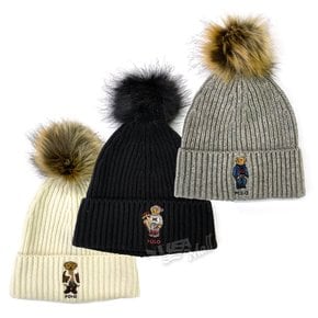 랄프로렌 테디베어 방울 털 비니 모자 POLO RALPH LAUREN BEAR KNIT POM POM BEANIE