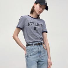 ATELIER NUMBERING STRIPE TEE T6807SG