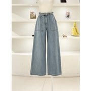 [여주점] 여성 빅 포켓 포인트 벨티드 데님 (L262PSA431)