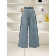 [여주점] 여성 빅 포켓 포인트 벨티드 데님 (L262PSA431)