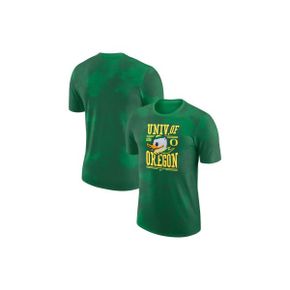 3971612 Nike Mens Green Oregon Ducks Team Stack T-Shirt