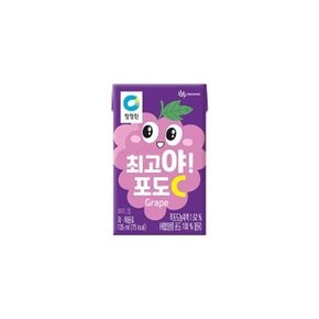 맛있는 청정원 최고야 포도씨C 주스 음료 135ml X 32EA