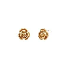 [s925post] golden rose earring / 골든 로즈