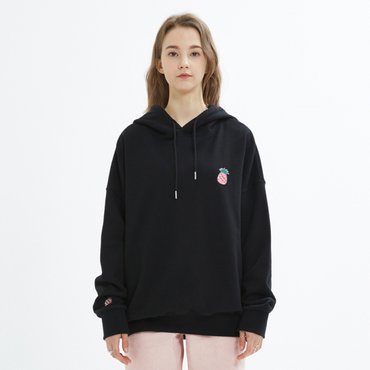 핑크파인애플 SMALL LOGO HOODIE_BLACK