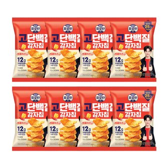 롯데제과 이지프로틴 고단백질 감자칩 매콤치즈맛 50g x8개