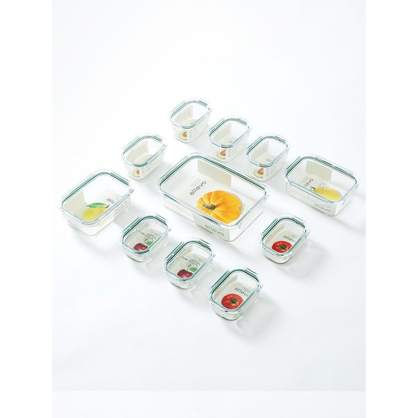 브리앙 풀트라이탄 투명 밀폐용기 반찬통 15P 베스트셀러 패키지