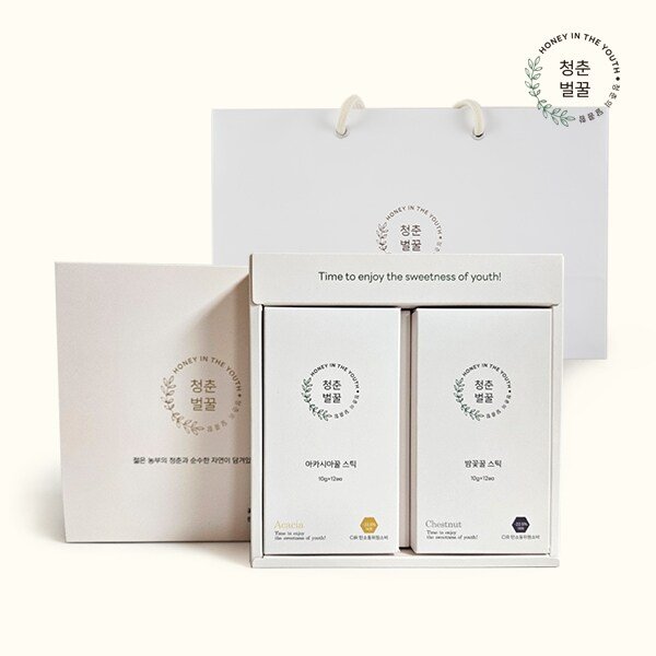 [G]청춘벌꿀 꽃꿀스틱 세트 3호(10g x 24개/아카시아,밤)