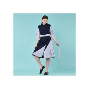 Puff Half Sleeve Unbalance Trench OPS_Navy