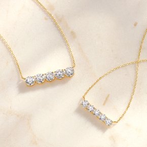 18k 비라인 다이아몬드 목걸이 1부(3mm)