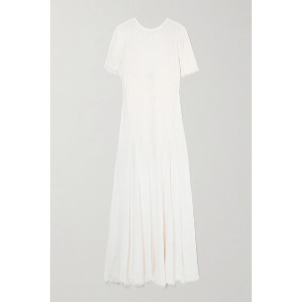 스타우드 르 아브르 프린지 코튼 거즈 미디 원피스 46376663162985465