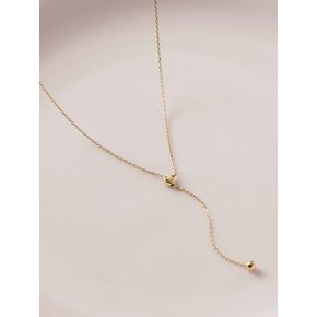 14K 미엘 Y 롱체인 하트 목걸이