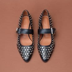 Stud mary jane flat(black) DG1DA24504BLK