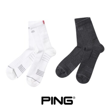 핑 [24 S/S]    남성 라인 배색 중목 양말      111D1SC005    (출시가 18,000)