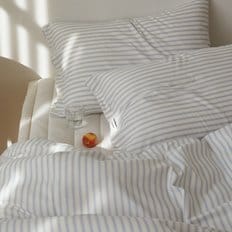 에브리웨어 데일리 스트라이프 차렵이불(Q이불베개패드세트)