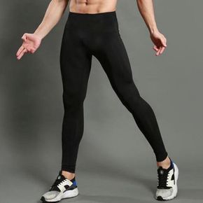 남성데일리룩 운동 헬스 깔끔한 무지 블랙 스포츠 레깅스