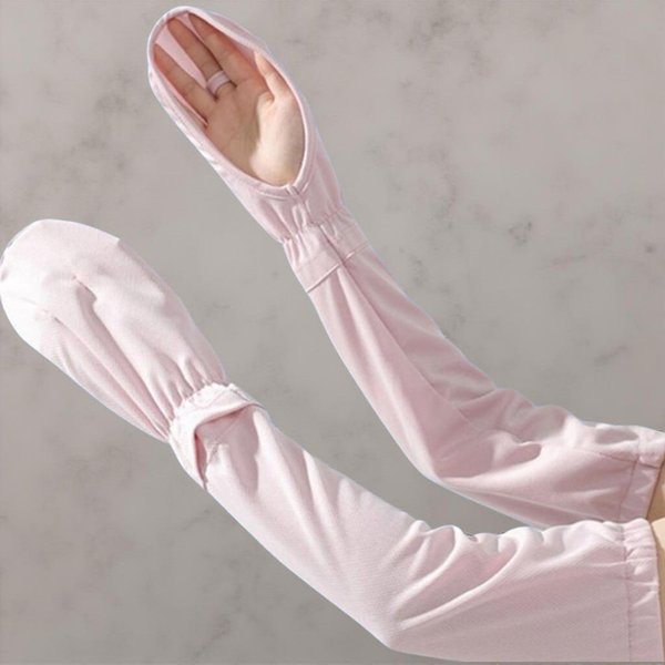 [옷자락] 여성 스포츠 땀흡수 스판 손등커버 팔보호 쿨토시