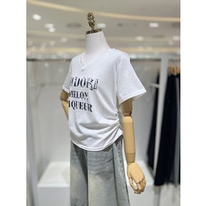 [AK수원점] [밸리걸] 브이넥 레터링 티셔츠 826020