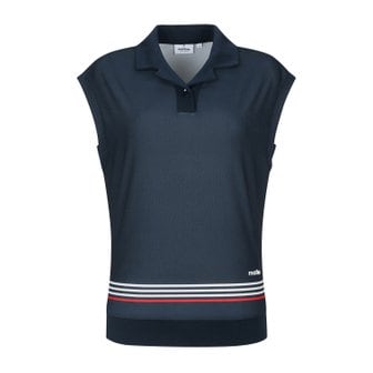 MARTINE GOLF [정상가 238000원]여성 스프라이프 슬리브리스 네이비 (QW0EKS21949)