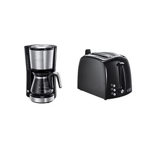 독일 러셀홉스 토스터기 1329072 Russell Hobbs 미니 Coffee 머신 컴팩트 스테인리스 스틸 0.6 L